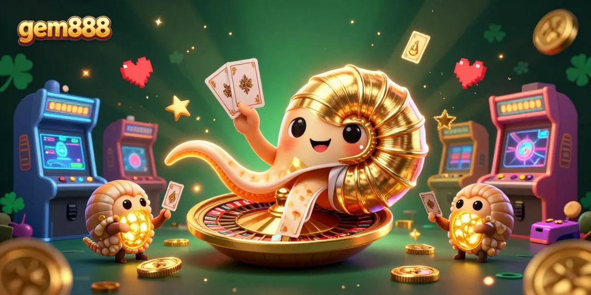 Engage in thrilling gameplay at gem888 with vibrant casino visuals, including cards and gaming machines.