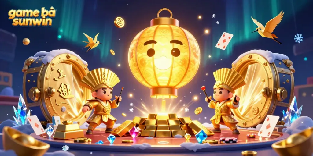 Engage with game bài sunwin in this exciting live casino scene filled with golden treasures.