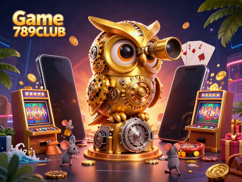 Experience Game 789CLUB with a vibrant casino scene featuring animated characters and immersive game elements.