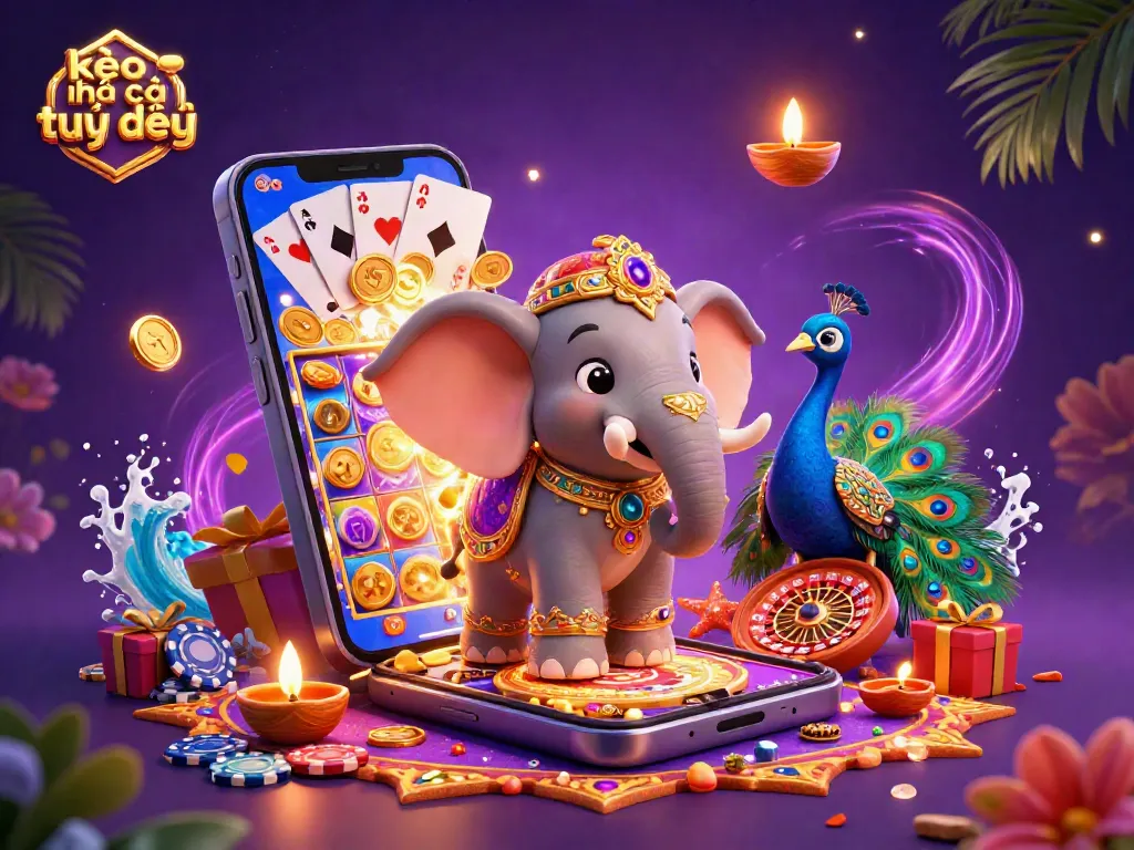 Engage with kèo nhà cái trực tiếp in a vibrant gaming atmosphere filled with energetic casino elements.